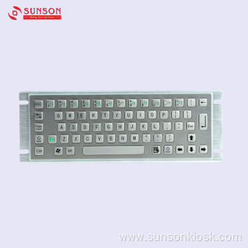 Waterproof Metalic Keyboard for Information Kiosk